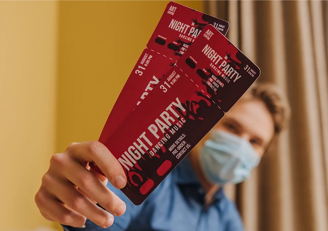Printed coupons with perforated tear-off edges by Evet Advertising Dubai