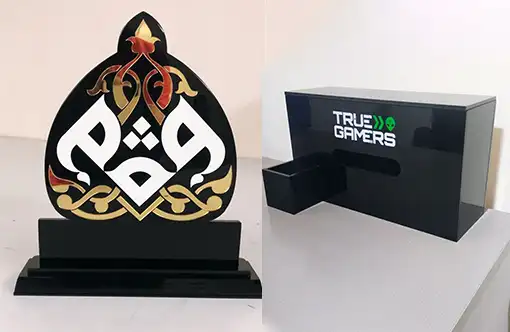 Showroom acrylic display Dubai