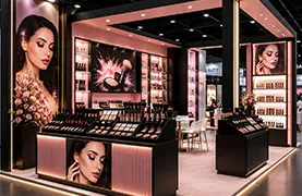 Make up exhibition display units