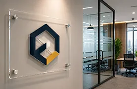 Office acrylic signage Dubai