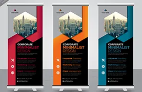 Promotional banner stand displays