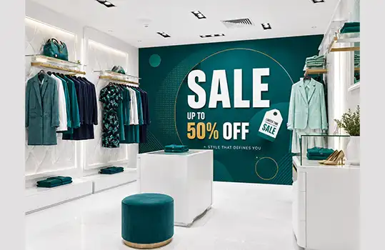 Mall promotional branding