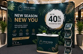 Retail promotion pop up display Dubai
