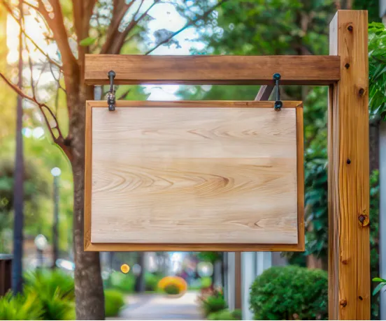 Wooden Displays Signage